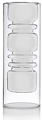 Ichendorf Milano Vase | Kollektion Rings | H30 x D11 cm | Borosilikatglas | handgefertigt