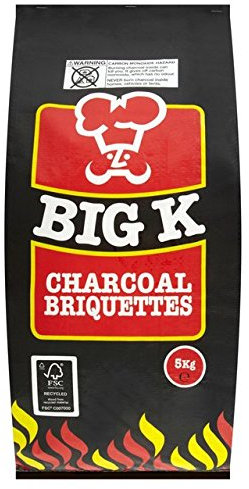 Big K BBQ Charcoal Briquettes, 5 kg
