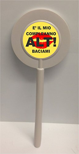 Regali Pazza idea Paletta Scherzo in Plastica Baciami - 30cm - Plastica Resistente - Colorata e Divertente - Compleanno - FESTIVITÀ