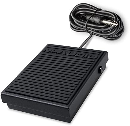 M-Audio SP-1 - Pedal de sustain universal para teclados electrónicos, pianos eléctricos, sintetizadores, módulos de tono y cajas de ritmos