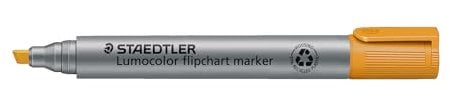 STAEDTLER 356 B-4 Lumocolor Flipchartmarker Keilspitze, 2 oder 5 mm, 10 Stück, orange