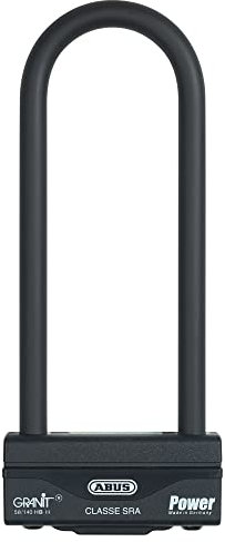 ABUS U-lock Granit Power 58/140HBIII - fuerte candado de moto con doble cierre - nivel de seguridad 18 - altura del grillete 100 mm