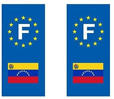 Selbstklebend Nummernschild-Flagge Venezuela – Auto