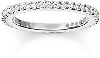 Thomas Sabo Damen-Ring Pavé Unendlichkeitsring 925 Silber Zirkonia weiß Gr. 54 (17.2) - TR1980-051-14-54