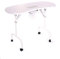 Urbanity portable mobile manicure nail table with extractor fan dust collector w