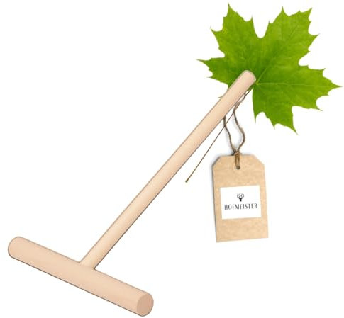 HOFMEISTER® Teig-Verteiler für Crepes, Galettes & Pfannkuchen, 20 cm, verteilt den Teig hauchdünn & gleichmäßig, kein Kratzer oder Plastik auf der Heizplatte, hitzebeständig, Buchen-Holz
