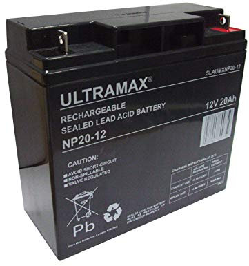 2 X 12V 20Ah (as 17Ah & 18Ah) PRIDE, SHOPRIDER, INVACARE, FREERIDER BATTERIES