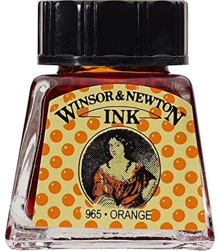 Winsor & Newton Drawing Ink Tinta de Dibujo, Naranja (Orange), 14ml