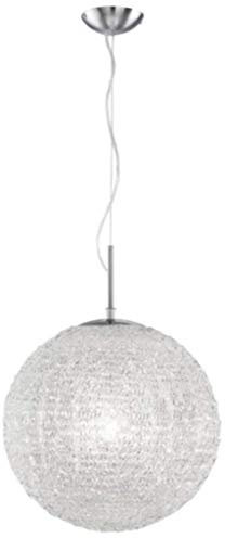 Trio 307804100 Pendelleuchte, 1xE27, max.60W, Durchm.40cm, Ausf.Acryl klar