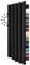 heimtexland ® Verdunklungsgardine Schlaufenschal Gardine Blickdicht mit Kräuselband Thermogardine Verdunklungsvorhang HxB 245x135 cm Schwarz Typ139