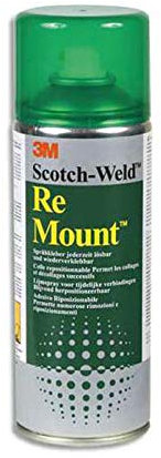 Colle aérosol repositionnable, 400ml, REMOUNT
