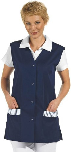 LEIBER Westenkasack - Damen-Kasack - ohne Arm - mit Druckknöpfen - marine - Größe: XS