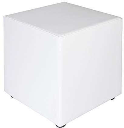 Kaikoon Sitzwürfel Sitzhocker Hocker weiß Messe B1 schwer entflammbar 43cmx43cmx51cm