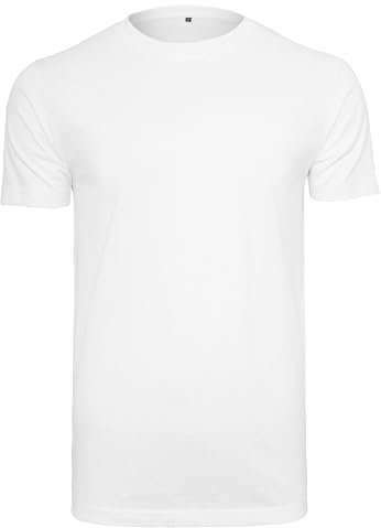 Build Your Brand T- Shirt Round Neck Homme, Blanc (Blanc), XXL