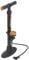 Prophete Fahrradpumpe, Standluftpumpe mit Duo-Klemmhebelstecker, max. Pumpdruck 6 bar, ergonomischer Griff, mit Manometer, Metallgehäuse, Länge 560 mm