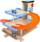 Small Foot 10343 Parking Business Class en bois, compatible avec les voies ferrées commerciales, à partir de 3 ans