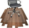 Floordirekt PRO - Bürostuhl Unterlage - transparente Bodenschutzmatte für Hartböden - Bodenmatte, Bodenschutz, Unterlegmatte (114 x 300 cm)