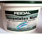 Feidal Latexfarbe matt, weiss/schneeweiss / 5 L/für stark beanspruchte Flächen/Malerqualität vom Fachmann'
