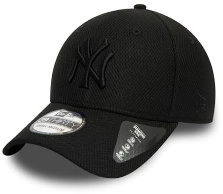 New Era New York Yankees MLB Black Stretch Diamond 39Thirty Stretch Cap - M - L