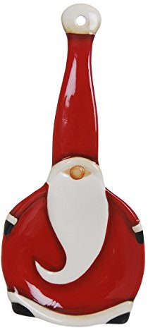 Excelsa Santa Claus Posamestolo, Ceramica, Rosso, 23.5x10.5x1.5 cm