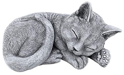 stoneandstyle Steinfigur Kater Paule Katze frostfest wetterfest bis -30°C Steinguss Gartenfigur