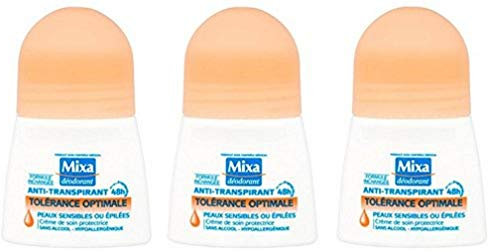 Mixa Frau Deodorant bille optimale toleranz für empfindliche Haut oder ohne Haare - 50 ml - 3er Pack