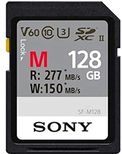 Sony 128 gb Sdxc Secure Digital Flash Memory Card - Extra Professional Series Class 10 Uhs-Ii/U3, Read 277Mb/S Write 150Mb/S, - Sfg1M