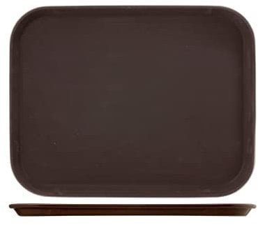 HOME 9182340 Vassoio Antiscivolo polietilene Rettangolare 40x30 Arredo tavola Tessili, Plastica, Marrone
