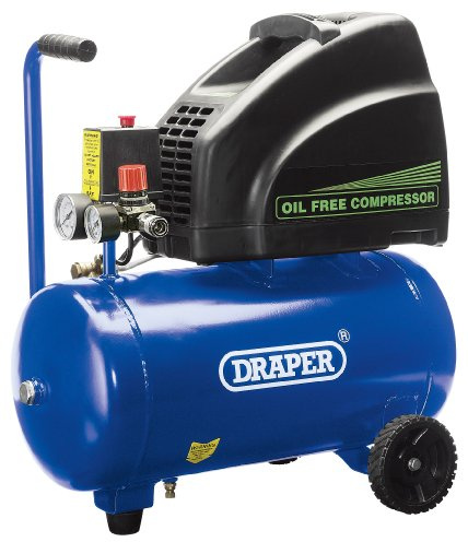 Draper 76113 24 l Druckluftkompressor, 230 V, ölfrei