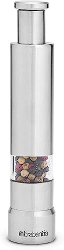 Brabantia 611407 Set mit Salz und Pfefferzer mahler, Edelstahl, grau (Mattstahl), 2er Pack