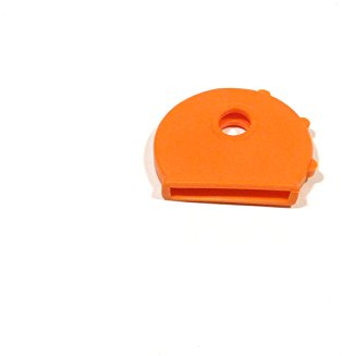 REMA Schlüsselkappen für runde Schlüssel Einzelnt und als 10er Set (10 Kappen, Orange)