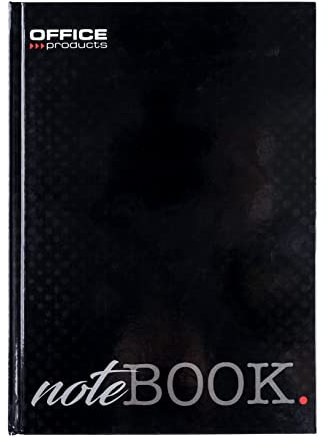 OFFICER PRODUCTS 16031211-99 Notizbuch A5 Kariert Hardcover / 192 Seiten - 96 Blatt/Notizblöcke Notebook Journal Tagebuch Schreibblock Schulheft