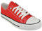 Ladies Canvas Shoes Womens Girls Shoes Casual Lace Up Retro Plimsolls Plimsoles Low Top Flat Gym Sports Trainers Lightweight Sneakers Fashion Pumps (Red, UK 8)