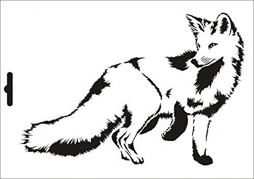 UMR-Design W-633 Fox Wand/Textilschablone Grösse A3
