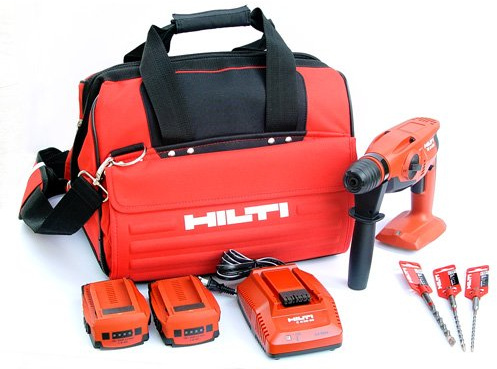 Hilti 03490195 Cordless Compact Rotary Hammer Drill Kit, 18-Volt