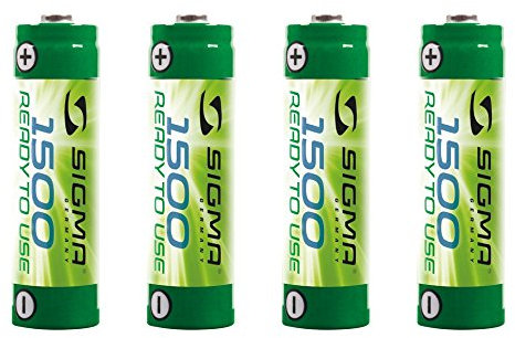Akku Sigma Mignon 1500mAh NiMH, AA, 4er-Set 2029112400