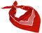 Betz Nickituch XXL Hexentuch Größe 70 x 70 cm Punkte Bandana Kopftuch Halstuch 100% Baumwolle Farbe: rot