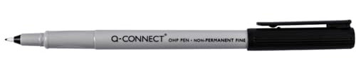 Q-Connect KF04081 Faserschreiber, non-permanent, circa 0,5 mm (F), schwarz