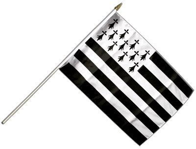 Digni® Drapeau France Bretagne sur hampe
