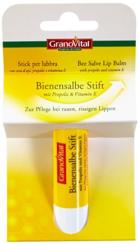 Bergland GranoVital Bienensalbestift, 4er Pack (4 x 5 ml), Trocken, Feuchtigkeitsspendend, Reparierend