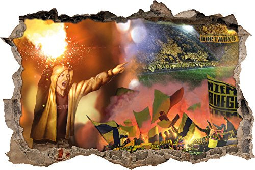 Dortmud Pyro, 3D Wandsticker Format: 92x62cm, Wanddekoration