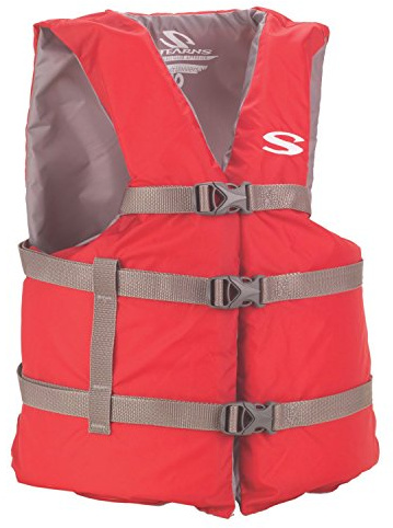 Stearns Adult Classic Series Life Vest, USCG Approved Type III Life Jacket with Standard & Oversized Fits, Great for Boating, Swimming, Watersports, & More
