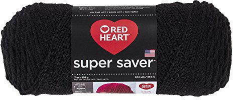 Red Heart Super Saver Yarn 312 Black