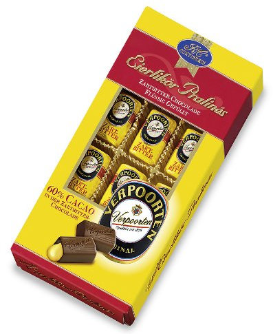RCP Verpoorten Eierlikör-Pralinés, Zartbitter-Schokolade, Flüssige Füllung, Alkoholhaltig, Tolles Geschenk, 2 x 120 g