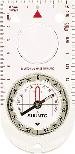 Suunto Kompass A-30 SH, Südliche Hemisphäre, Metrische Skala, SS012095014, Weiß