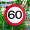 Folat Gartenschild für Geburtstagsparty, Verkehrsschild, 60. Geburtstag