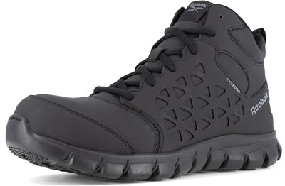 Reebok Men's Sublite Cushion Work Composite Toe Black 8 W
