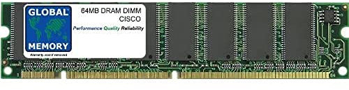 GLOBAL MEMORY 64Mo DRAM DIMM MÉMOIRE RAM pour Cisco 800 SÉRIE ROUTEURS (MEM870-64D)