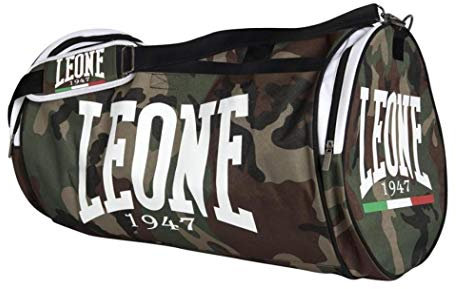 LEONE 1947, Camouflage-Sporttasche, Unisex-Erwachsene, Tarngrün, Taglia Unica, AC906
