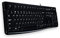 Logitech K120 Kabelgebundene Business Tastatur für Windows und Linux, USB-Anschluss, Leises Tippen, Robust, Spritzwassergeschützt, Tastaturaufsteller, Litauisches Layout - Schwarz